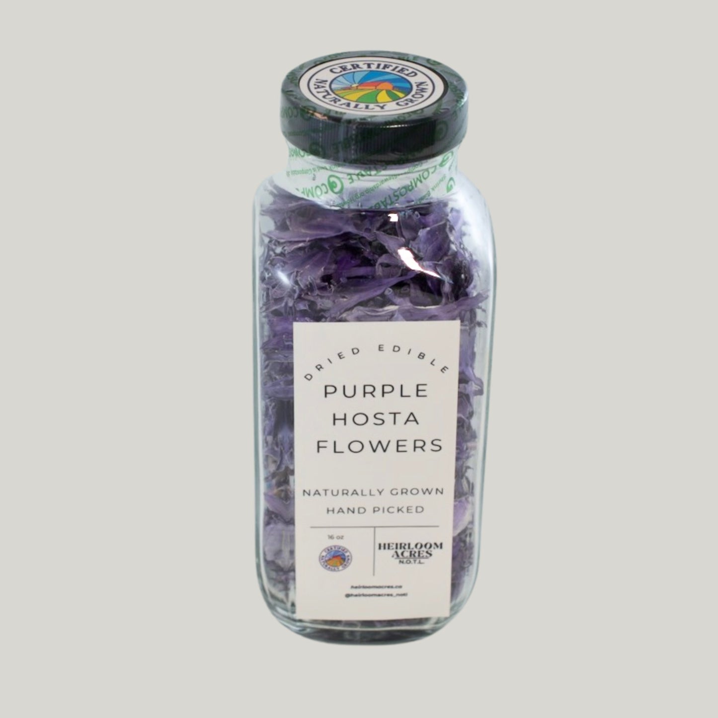 Hosta Flowers Small - Dried Edible Flower - Heirloom Acres NOTL