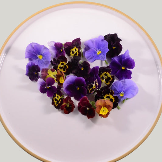 Pansy & Viola - 20 Mix Edible Flowers - Spring Mix - Heirloom Acres NOTL
