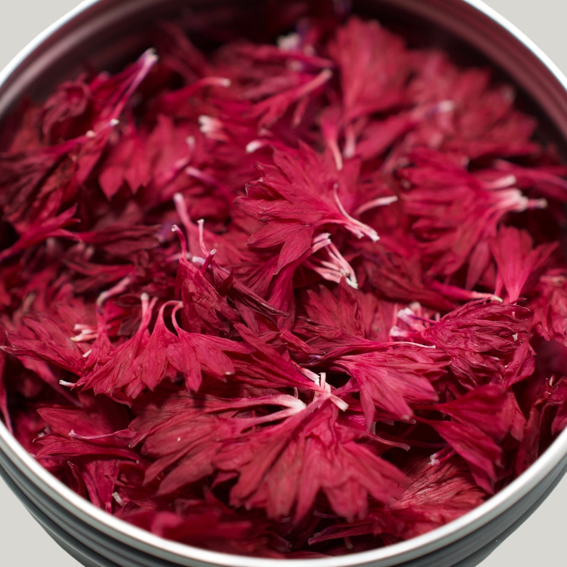 Red Corn Flower Petals - Dried Edible Flower - Heirloom Acres NOTL